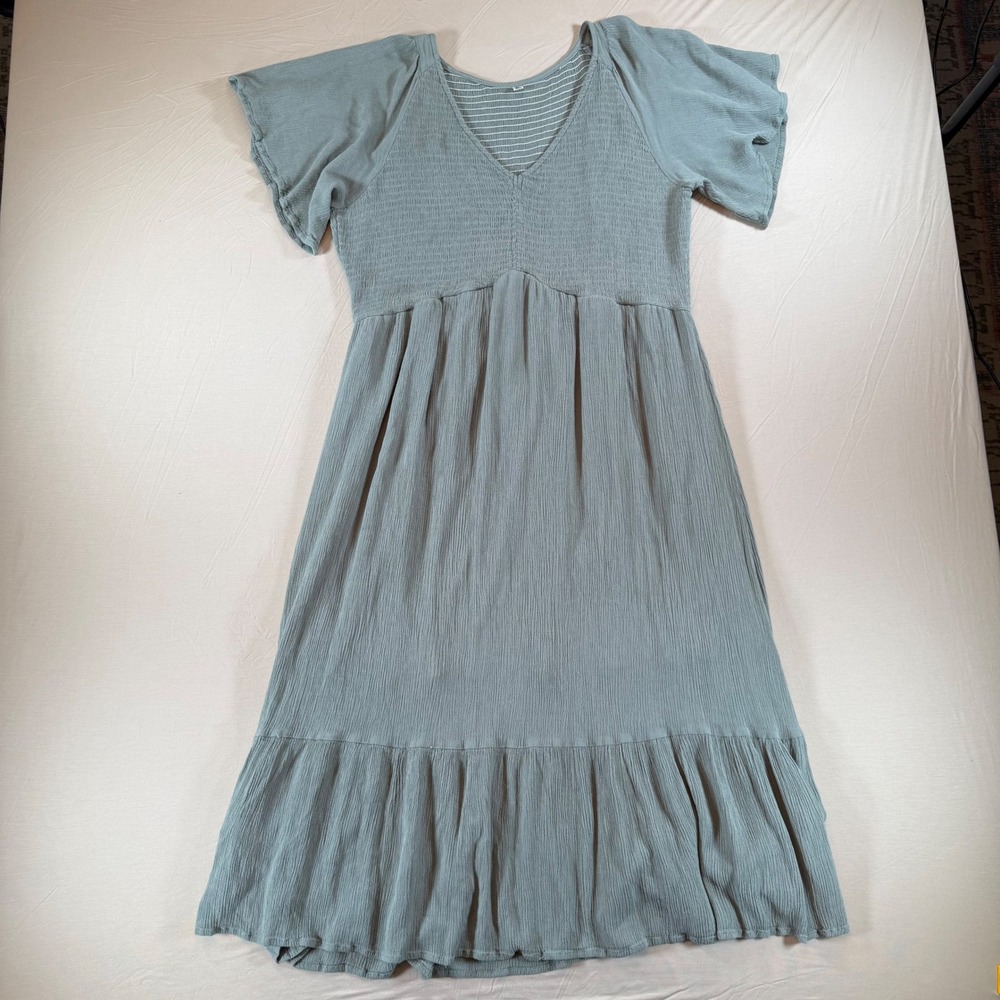 Elegant Blue Midi Dress